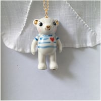 ナターシャ・テディベアマリンゴールドネックレス/【再入荷】