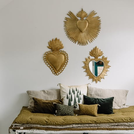 ボンクール/ハート・プリモシルバー壁飾り