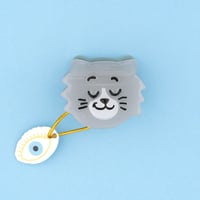 CoucouSuzette/グレー猫顔クリップ（小）【送料無料】再入荷「3月25日再入荷予定」