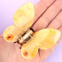 CoucouSuzette/イエローバタフライクリップ「送料無料」