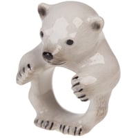 【再再入荷】andmary/動物シロクマリング