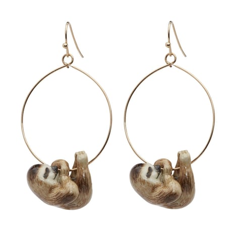 Andmary/ナマケモノピアス　「プレゼント」【再入荷】