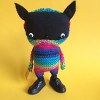 スキッピティホップ/ブラックネコレインボー【限定1点もの】