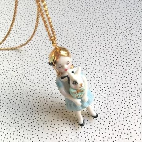 【再／再入荷】ナターシャ・アリスブルーゴールドネックレス//【税込み】