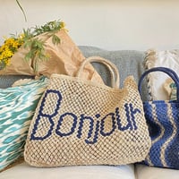 再再入荷THE Jacksons新作/BIGアイカゴバック（小サイズ）ブルー  