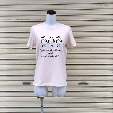 【ヒネモスノタリ】　ペンギン　Tシャツ　オフホワイト
