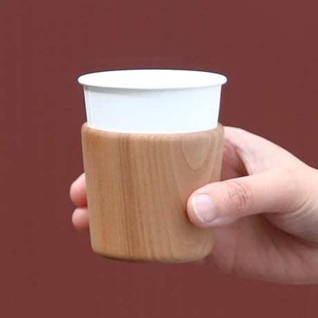 木の紙コップホルダー スタッキングタイプ