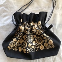 きんちゃくかばん　パレード　ゴールド
