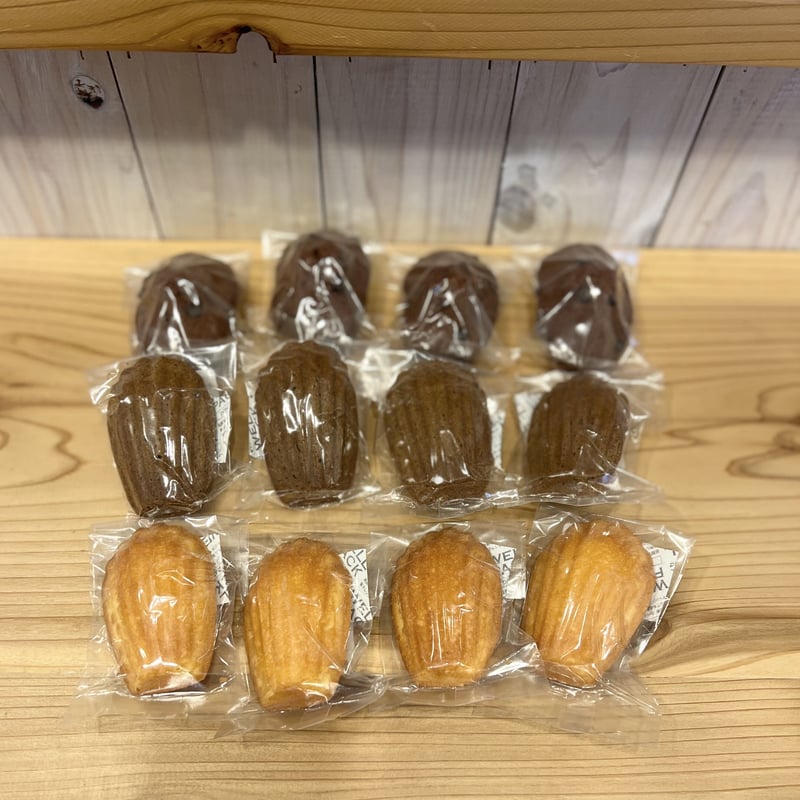 3種類のマドレーヌBOX(12個入り)木曜発送 | 菓子工房ichie onlineshop