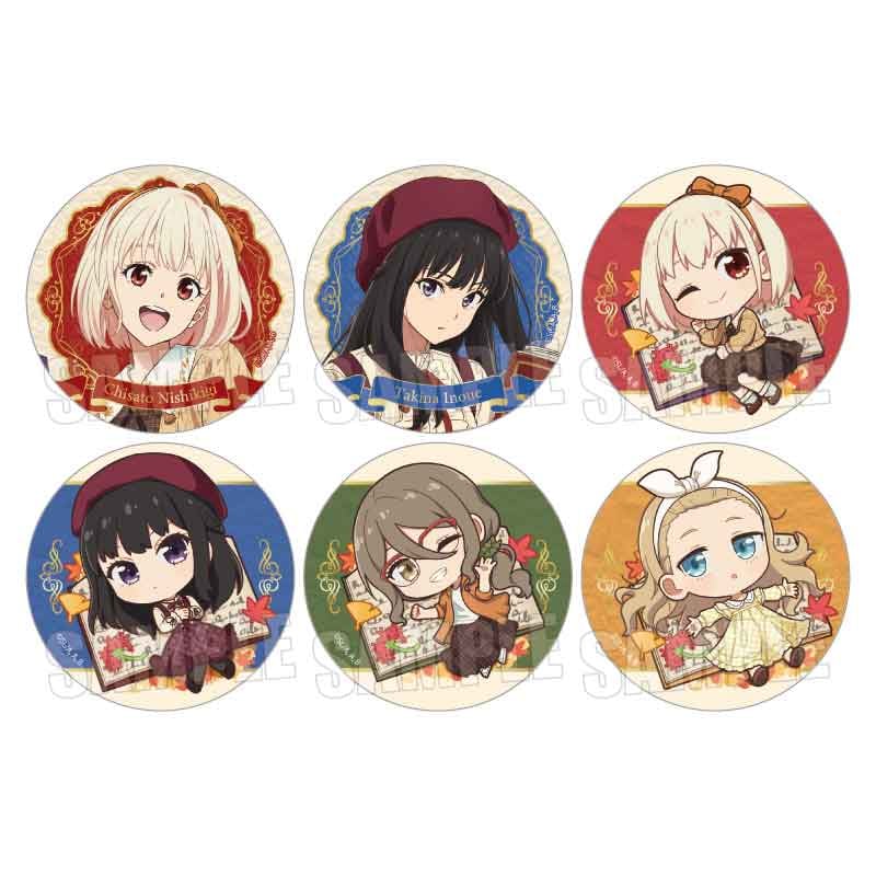 リコリス・リコイル】トレーディング缶バッジ（ブラインド）全6種 単品