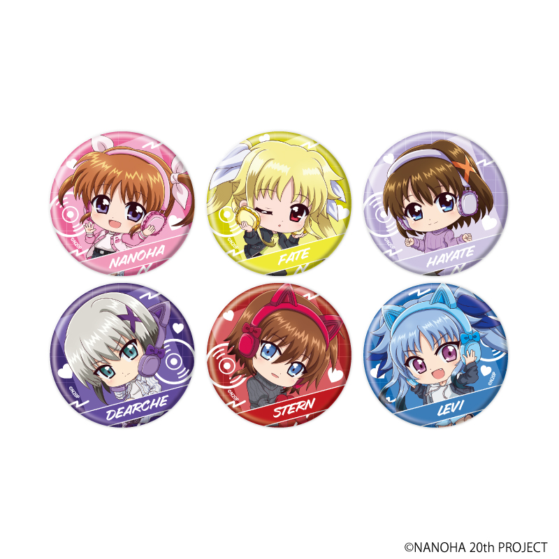 魔法少女リリカルなのはシリーズ】缶バッジ（ブラインド）全6種