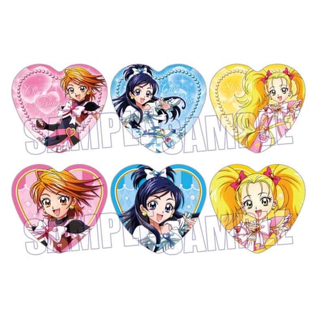 【ふたりはプリキュア Max Heart】トレーディングハート缶バッジ 単品（全6種）