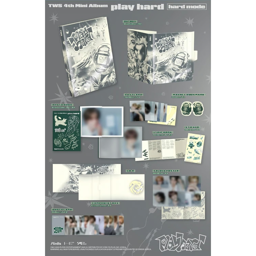 店頭受取・予約購入】TWS 4th Mini Album『play hard』 一般盤 ha