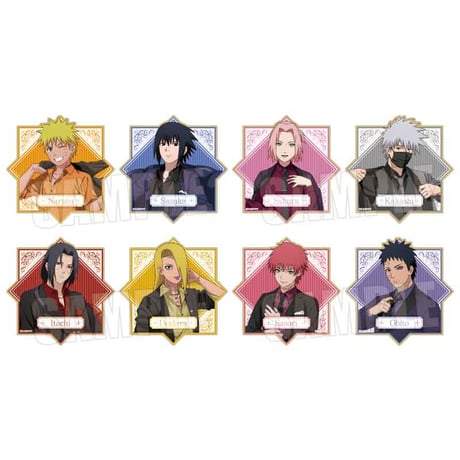 ナルト　ドレスアップver　ウッドコースター　全8種類コンプリートセット NARUTO-ナルト- 疾風伝 Dress Up ver.】トレーディングウッド