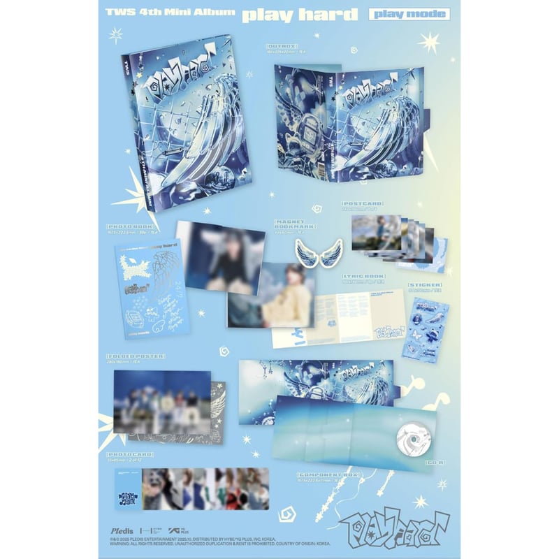 TWS play hard compact 50枚 TWS 4th Mini Album 'play hard' (Compact Ver. ) (ランダムバージョン