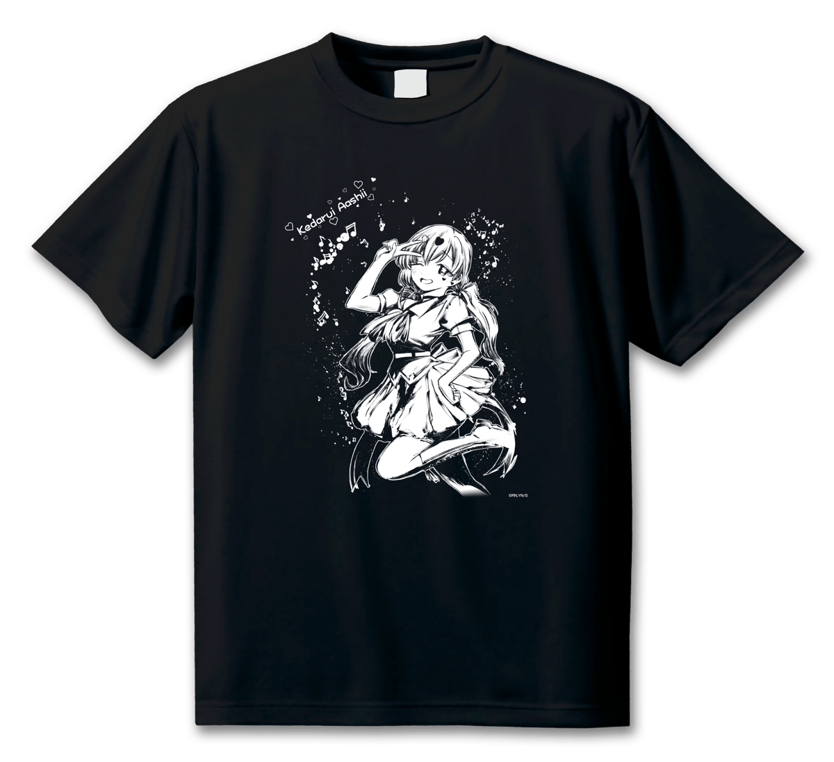 君のことが大大大大大好きな100人の彼女】墨絵Tシャツ（全5種）毛