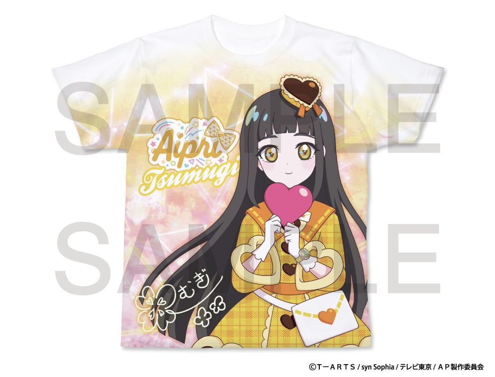 ひみつのアイプリ】フルグラフィックTシャツkidsサイズ 全8種（鈴