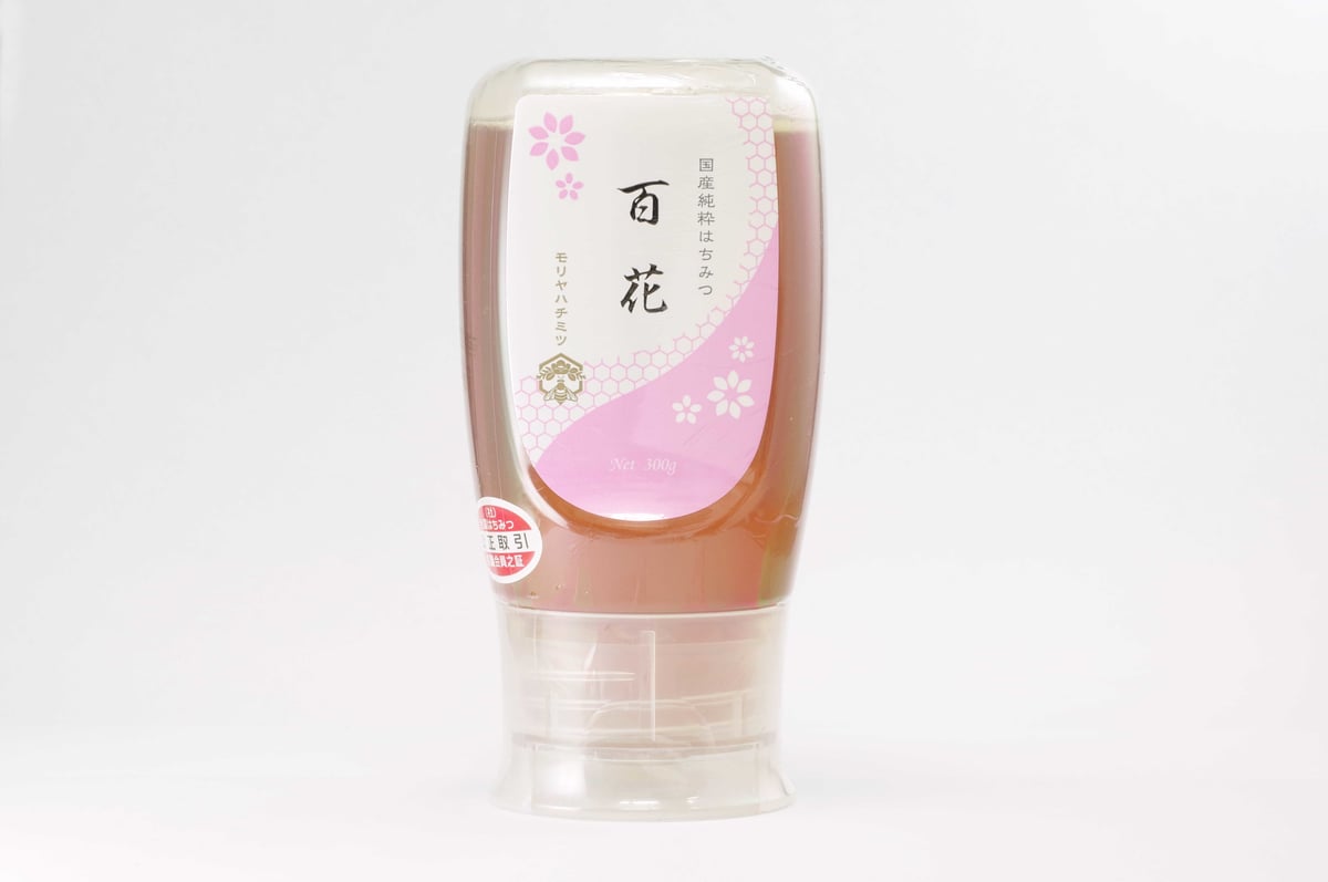 キャラメル状結晶蜜300g+純粋天然生百花蜜300g 国産純粋百花はちみつ 300g