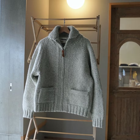 Slopeslow / Yak & Lambs カウチンZIP UP/ hand knitting