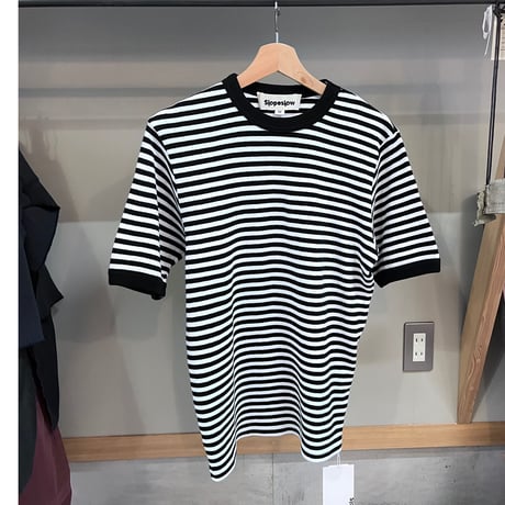 Slopeslow / Cotton インターロックストライプTシャツ
