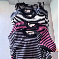 Slopeslow / Cotton インターロックストライプTシャツ
