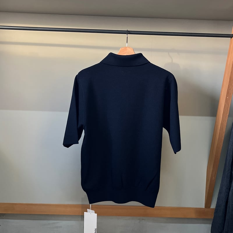 Slopeslow / 和紙x強撚ウールのミラノリブポロシャツ | Si Tu  