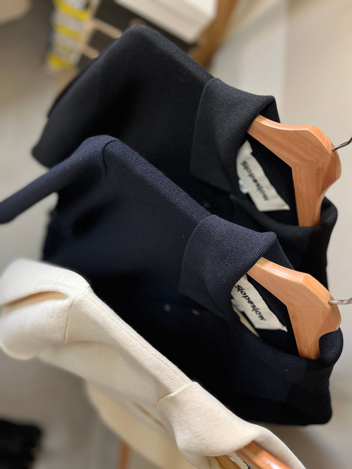 Slopeslow / 和紙x強撚ウールのミラノリブポロシャツ | Si Tu  