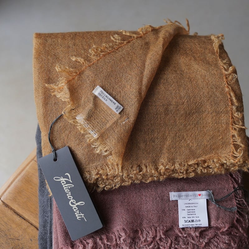 Faliero Sarti カシミアシルクスクエアストール B | Si Tu Faliero Sarti カシミアシルクスクエアストール B | Si Tu