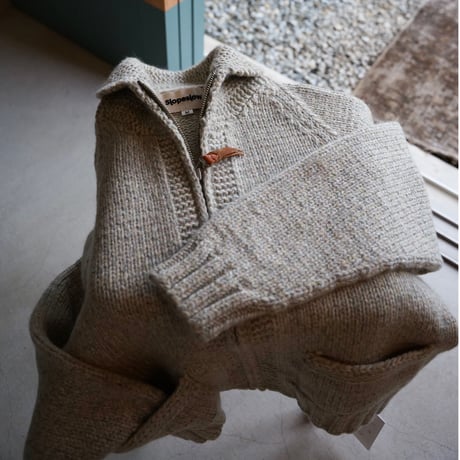 Slopeslow / Yak & Lambs カウチンZIP UP/ hand knitting