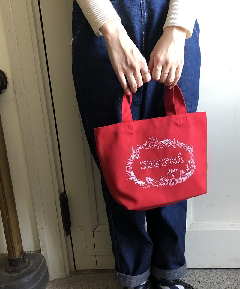 オーダーページ　パネル　メリーゴーランド　フルーツ　ポーチ　トートバック atsumi オリジナル「merciミニトートバッグ