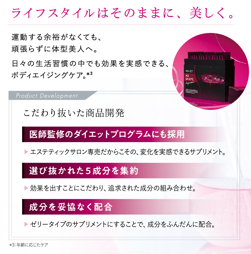 AG SHAPE Professional (30袋入り) AGシェイプ プロフェッショナル 30本入り | Rare skin.