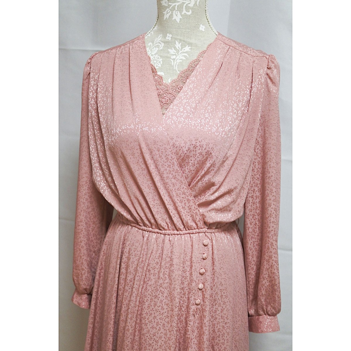 Shine floral pink dress | JuLilliy Vintage