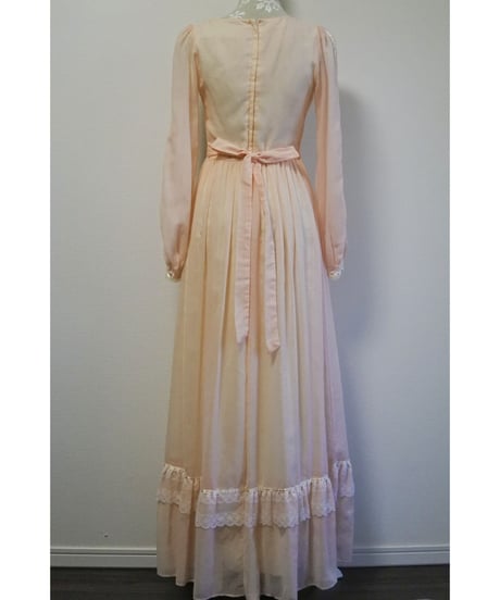 70's GUNNE SAX pink dress