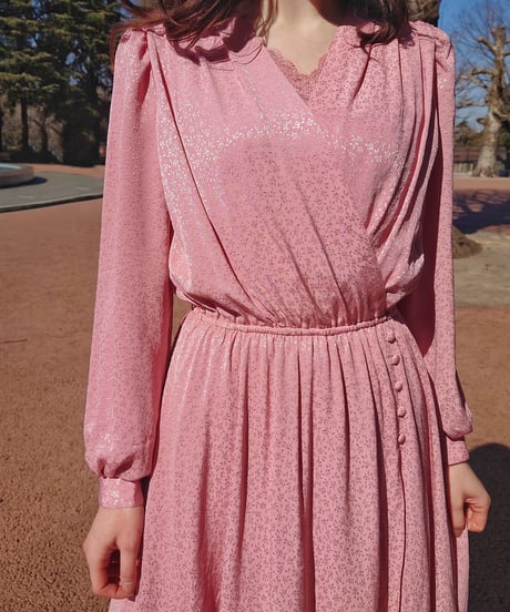 Shine floral pink dress