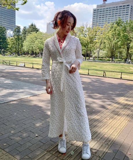 70's Flower quilting gown