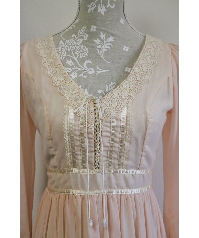 70's GUNNE SAX pink dress | JuLilliy Vintage