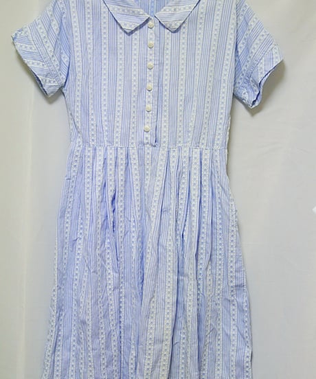 Striped small floral pattern dress