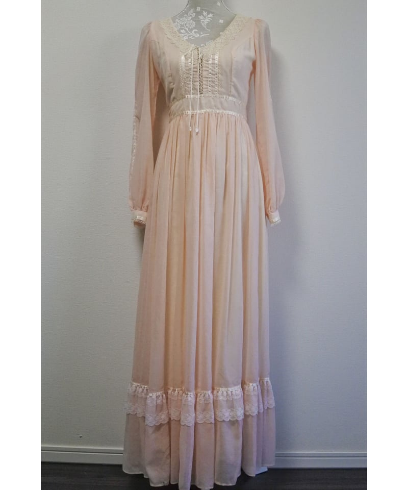 70's GUNNE SAX pink dress | JuLilliy Vintage