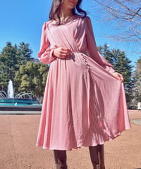 Shine floral pink dress