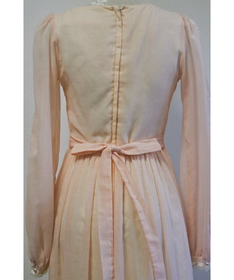 70's GUNNE SAX pink dress
