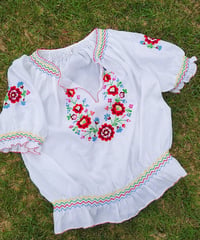 Flower tyrolean blouse