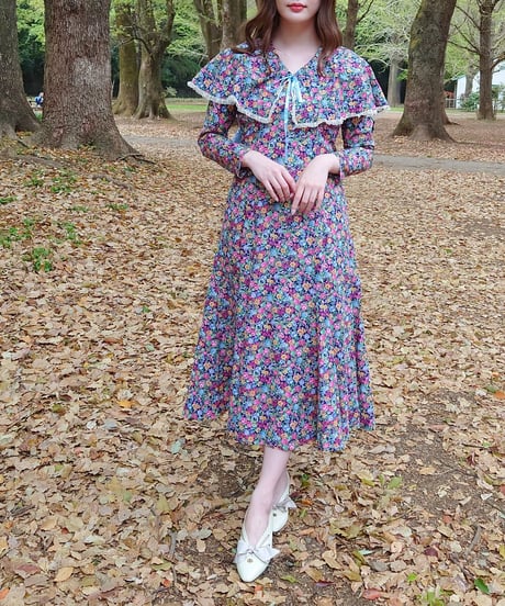 70's Magical cape dress