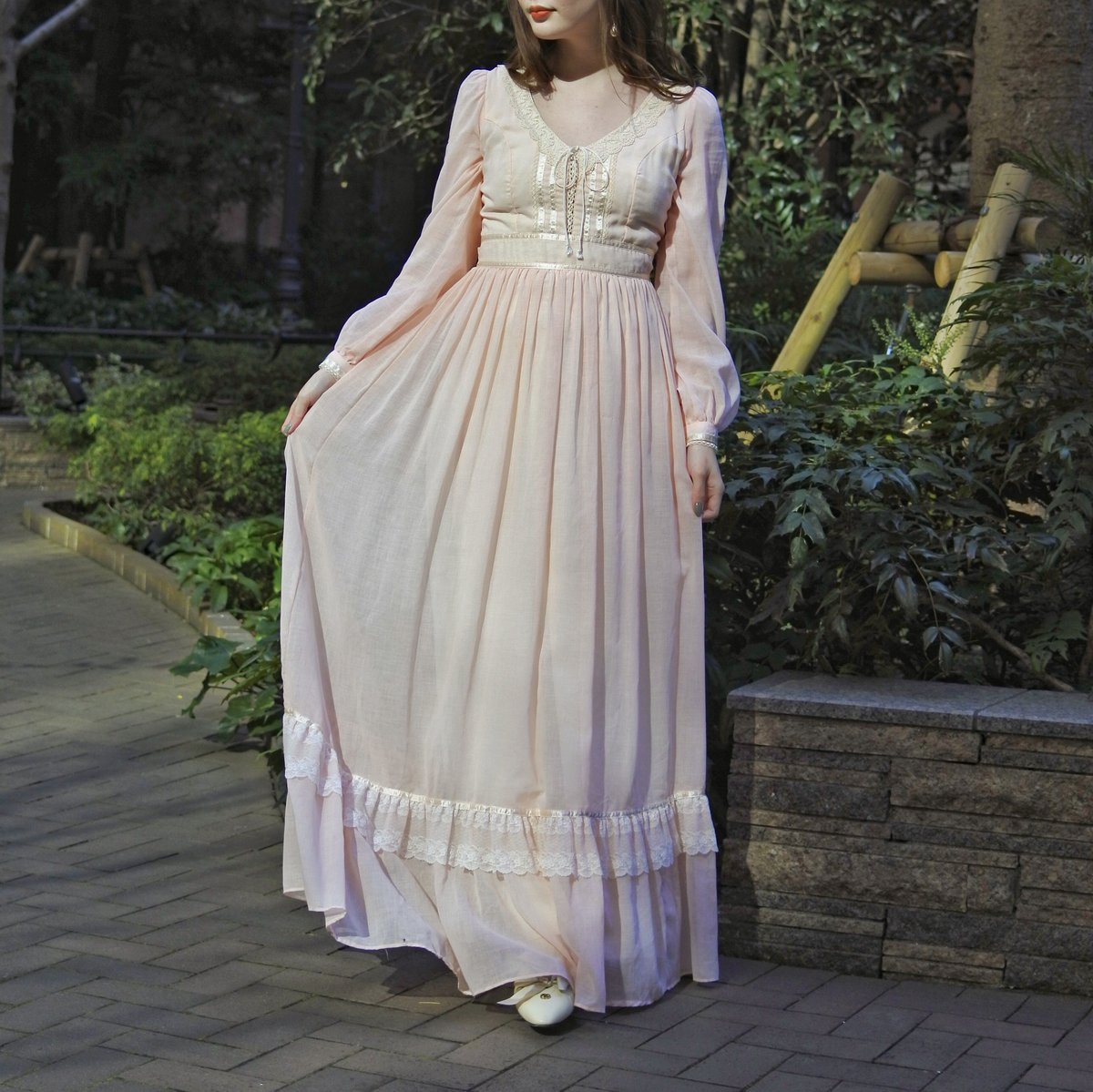 GUNNE SAX】 みやすく ガニーサックス ギンガムチェック デカタグ 