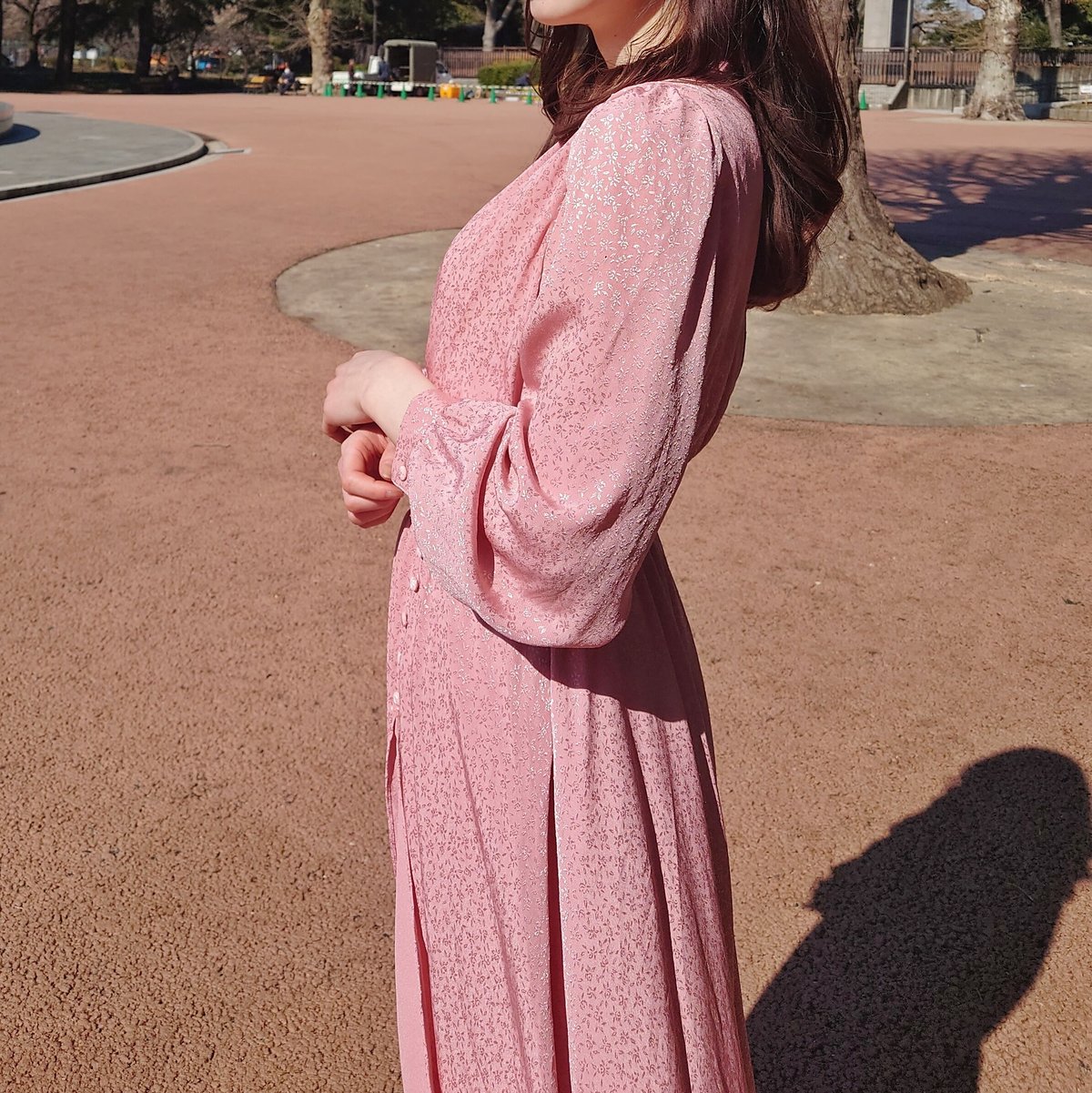 Shine floral pink dress | JuLilliy Vintage