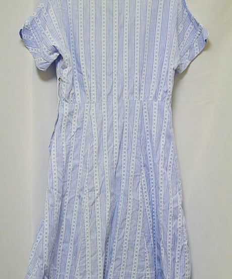 Striped small floral pattern dress