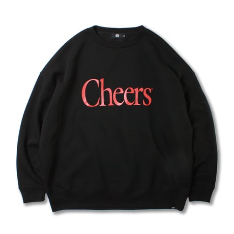 CHEERS LOGO BIG CREWNECK BLACK/RED