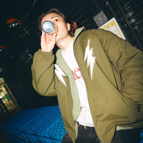 LIGHTNING LOGO BOA JACKET OLIVE