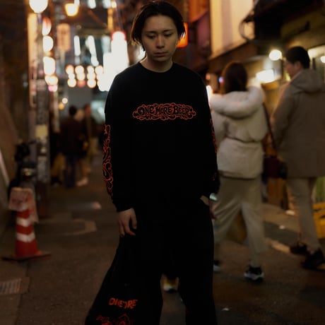 Fresh Head Logo BIGSIZE LS TEE BLACK