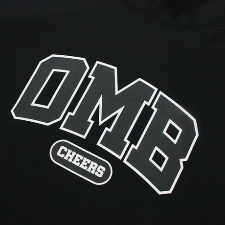 COLLEGE LOGO BIG SIZE HOODIE BLACK
