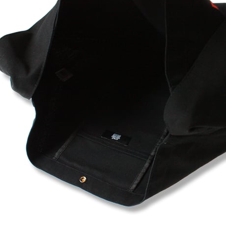 KATAKANA LOGO NEWSPAPER BAG BLACK/YELLOW
